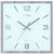 AMS Wall Clock 27x27x4 cm Glass • Modern • Silent Quartz Movement