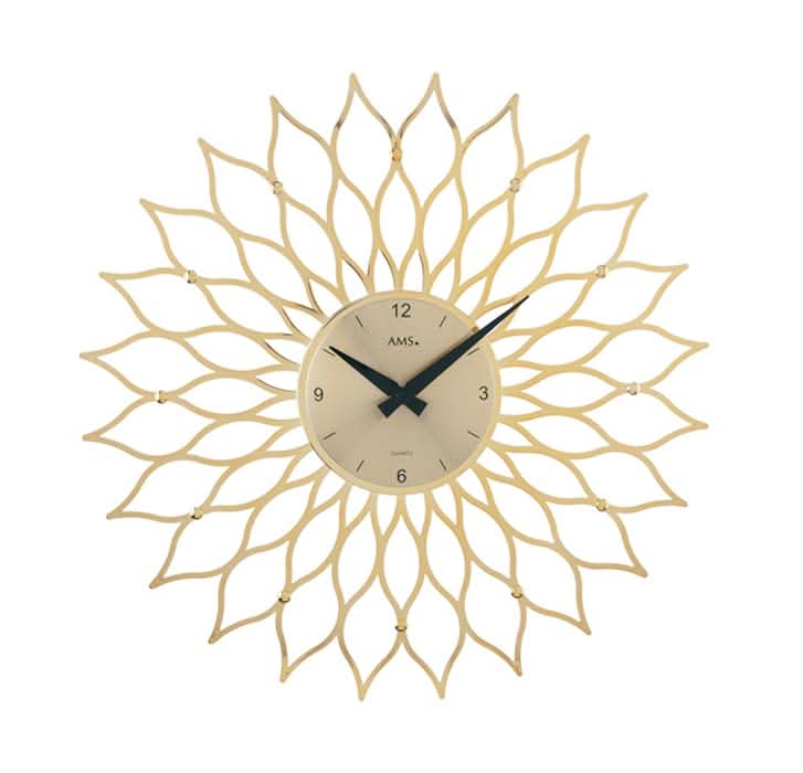 AMS Wall Clock 39x39x7 cm Plastic • Silent Quartz Movement • Modern Design