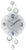 AMS Wall Clock 47x23x5 cm Glass • Silent Quartz Movement • Modern Design