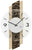 AMS Wall Clock 44x27x6 cm Wood • Silent Quartz Movement • Modern Design