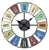 AMS Wall Clock 50x50x3 cm Metal • Silent Quartz Movement • Colored Dial