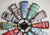 AMS Wall Clock 70x70x5 cm Metal • Silent Quartz Movement • Colorful Design