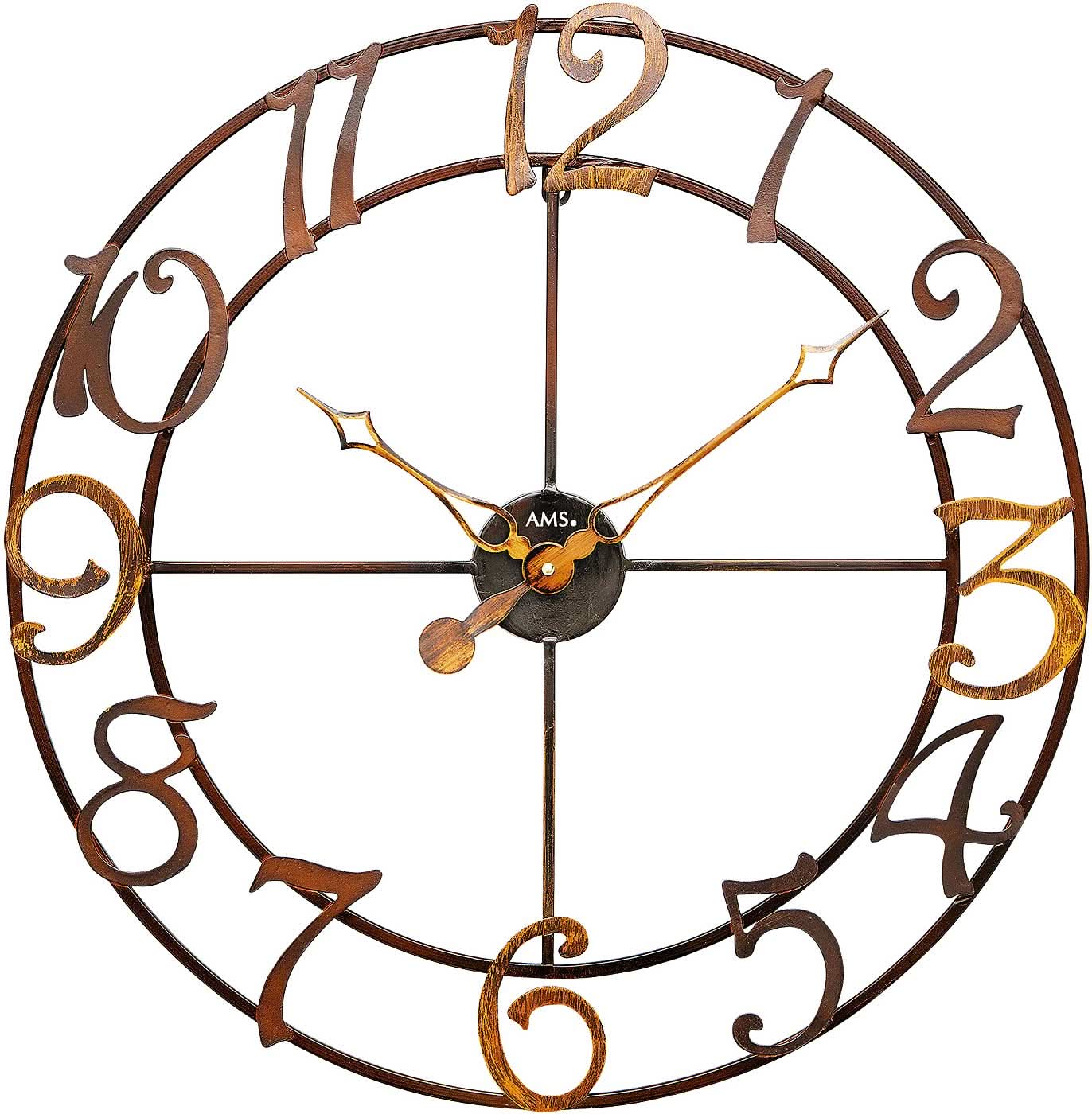 AMS Wall Clock 60 cm Ø Metal • Precise Quartz Movement • Modern Design