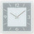 AMS Wall Clock 30x30x3 cm Glass • Faceted Mirror Glass • Silent Quartz Movement