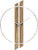 AMS Wall Clock 53x40x5 cm Wood • Modern Design • Quartz Movement