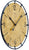 AMS Wall Clock 40x40x3 cm Wood • Precise Quartz Movement • Stylish Metal Frame