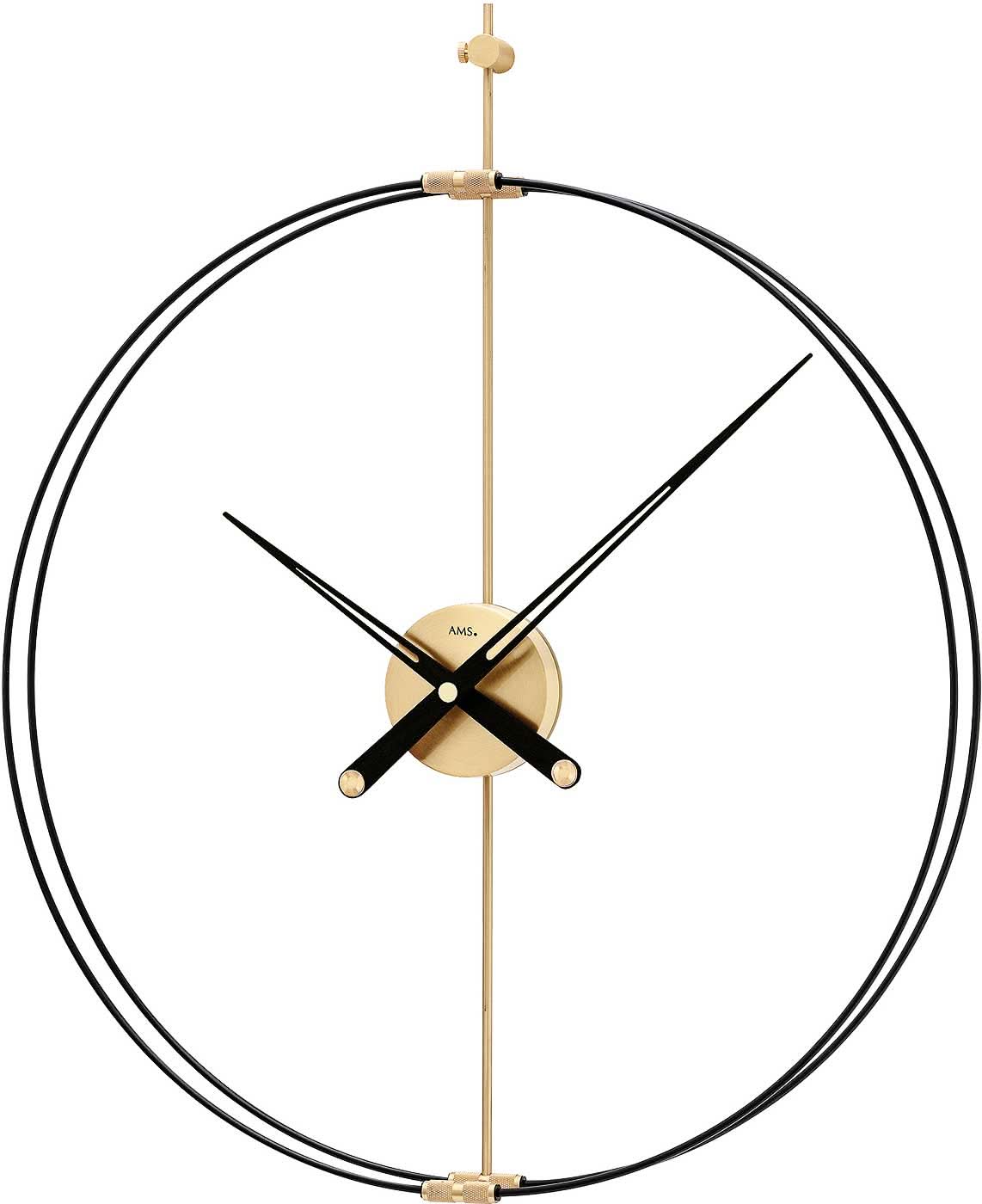 AMS Wall Clock 70x60x9 cm Metal • Precise Quartz Movement • Made in Germany