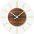 AMS Wall Clock 30x30x4 cm Glass and Wood • Modern Design • Precise Quartz Movement