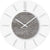 AMS Wall Clock 30x30x4 cm Glass • Modern Design • Precise Quartz Movement