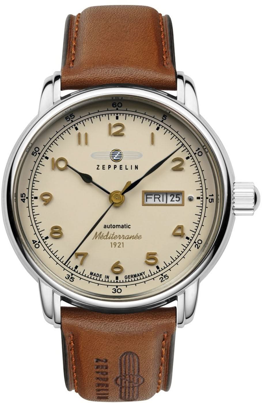 Zeppelin 100 Years Méditerranée 9664-5 Men's Watch • Made in Germany • Automatic