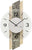 AMS Wall Clock 44x27x6 cm Wood, Glass • Modern Design • Precise Quartz Movement