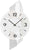 AMS Wall Clock 47x27x6 cm Aluminum/Glass • Modern Design • Faceted Mineral Glass