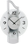 AMS Wall Clock 42x27x9 cm Wood • Modern Design • Precise Quartz Movement