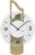 AMS Wall Clock 42x27x9 cm Wood • Modern Design • Quartz Movement