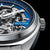 Bulova Surveyor 96A292 Men's Watch • Skeleton Automatic Movement • Blue Dial