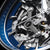 Bulova Surveyor 96A292 Men's Watch • Skeleton Automatic Movement • Blue Dial