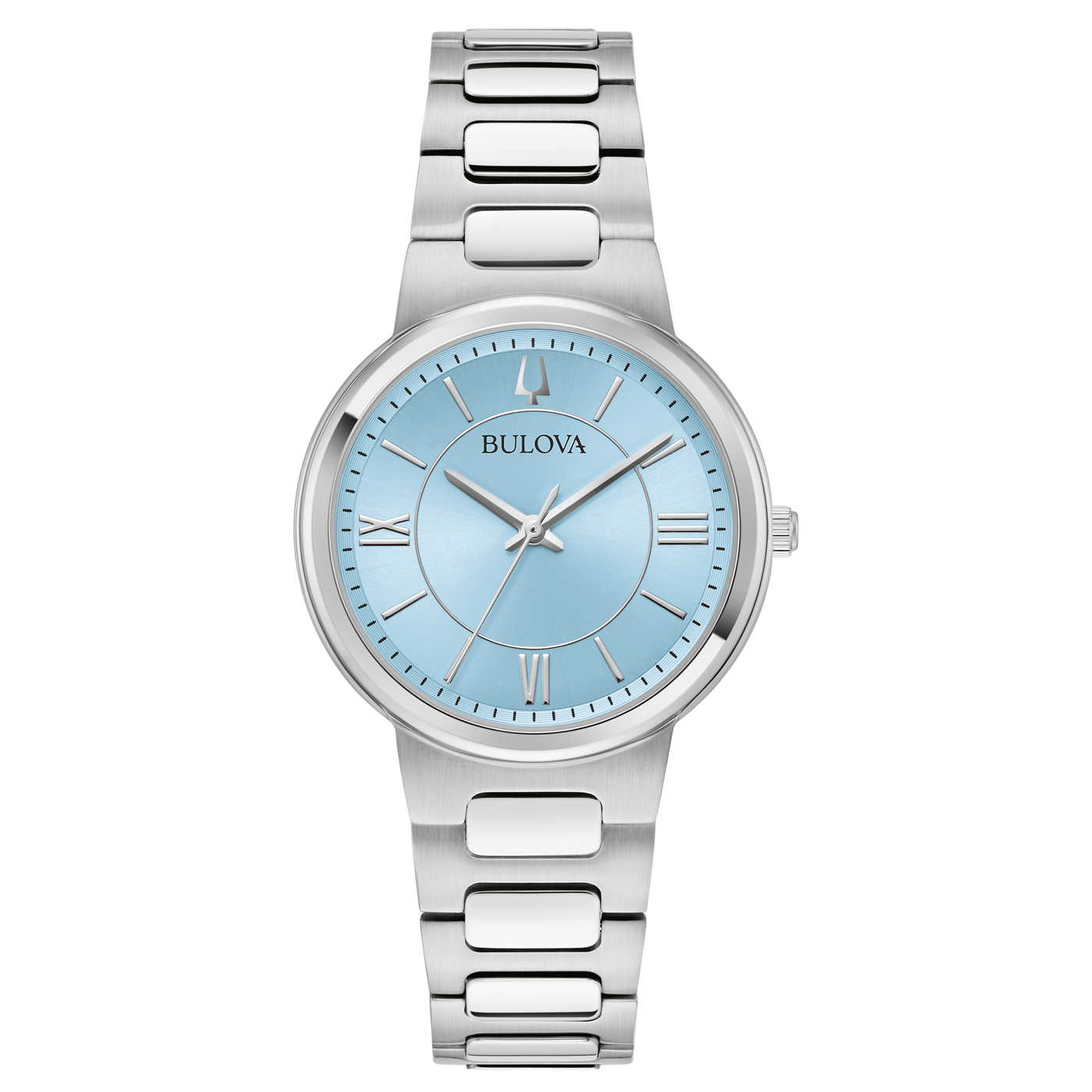 Bulova Classic 96L336 Damen Armbanduhr Blau • Römisch-Stick-Index • Quarzwerk 720 Tage Gangreserve