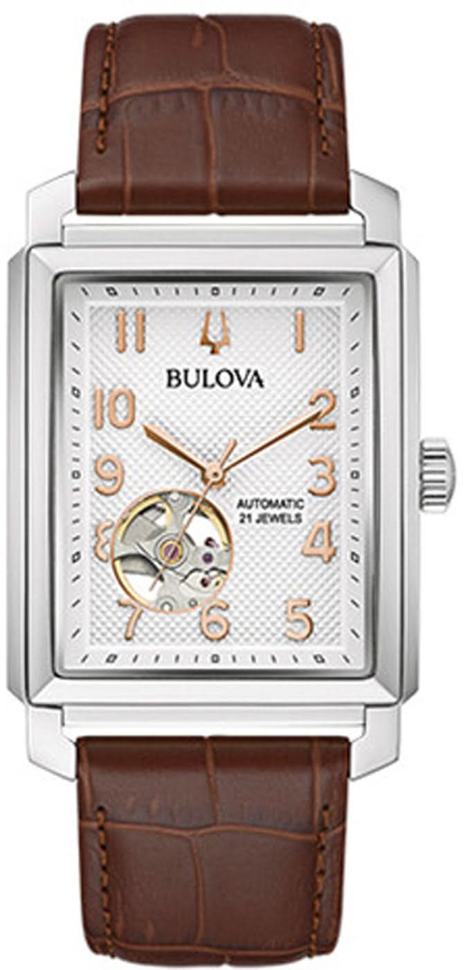 Bulova Sutton 96A268 Men's Watch • Automatic • Open Heart