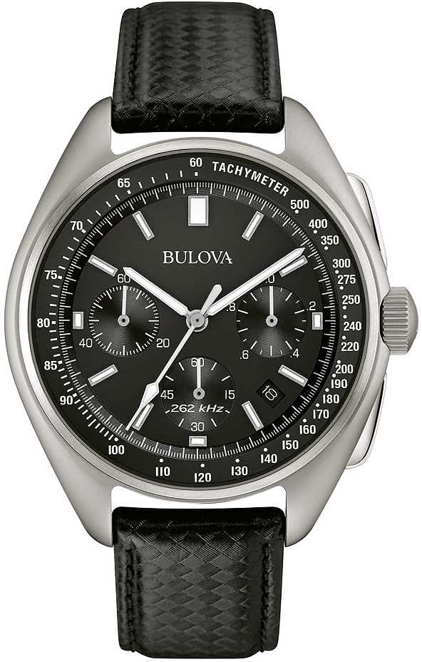 Bulova Lunar Pilot 96B251 Men's Watch • 262 kHz Quartz Movement • Moon Landing History