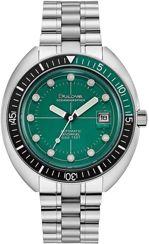 Bulova Oceanographer 96B322 Men's Watch • ISO 200m • Automatic