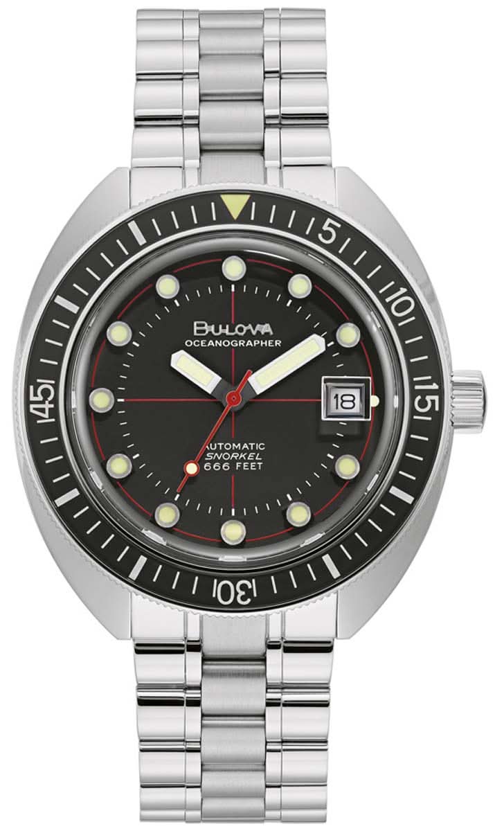 Bulova Archive Series Oceanographer 96B344 Men's Watch • Devil Diver • Automatic