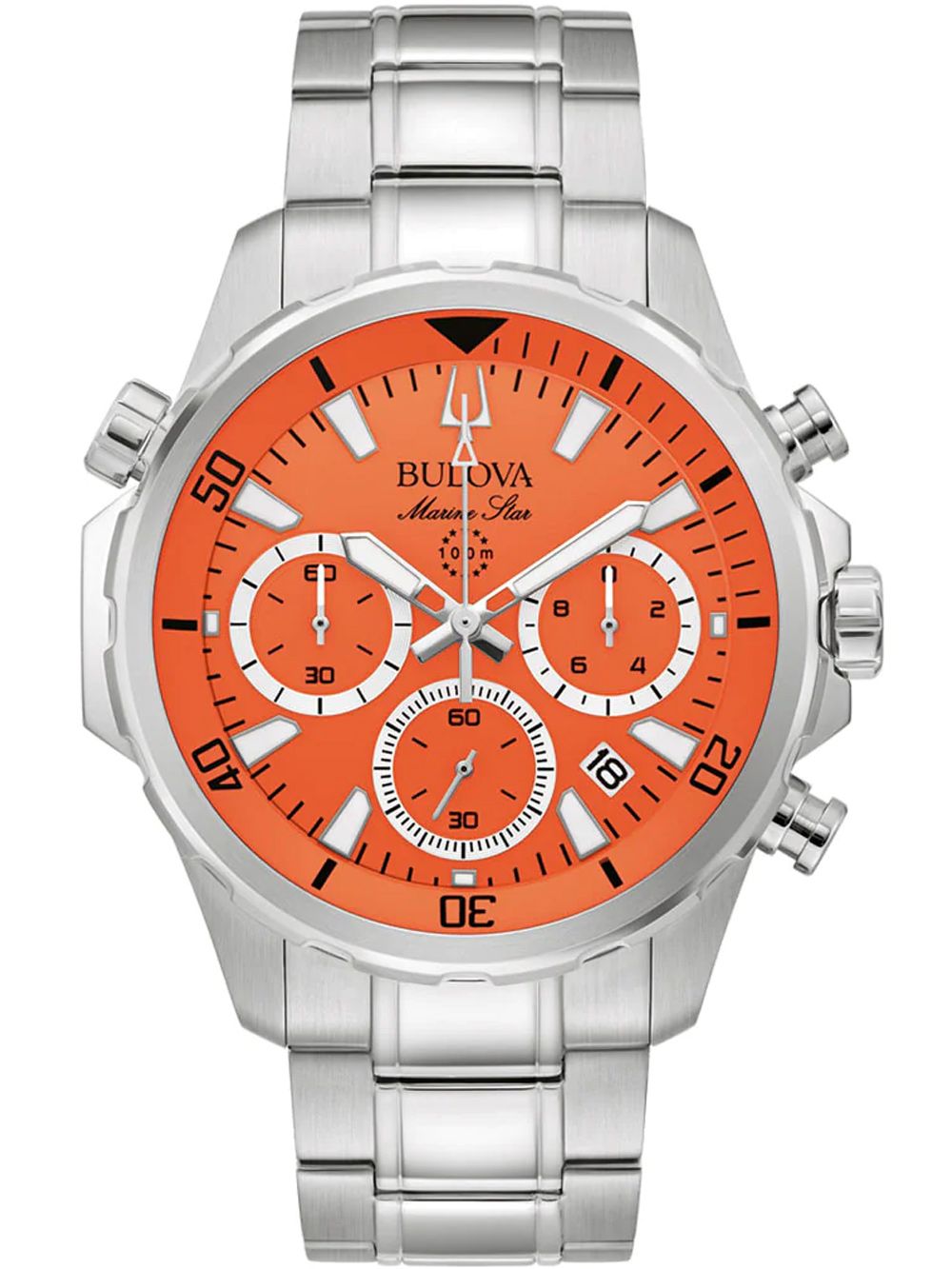 Bulova Marine Star 96B395 Herrenuhr • Chronograph • Leuchtzeiger und -indizes
