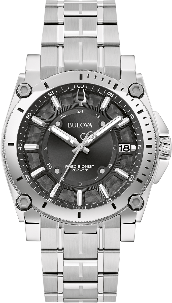 Bulova Icon 96B417 Herrenuhr Silber • Precisionist Quarzwerk • Saphirglas