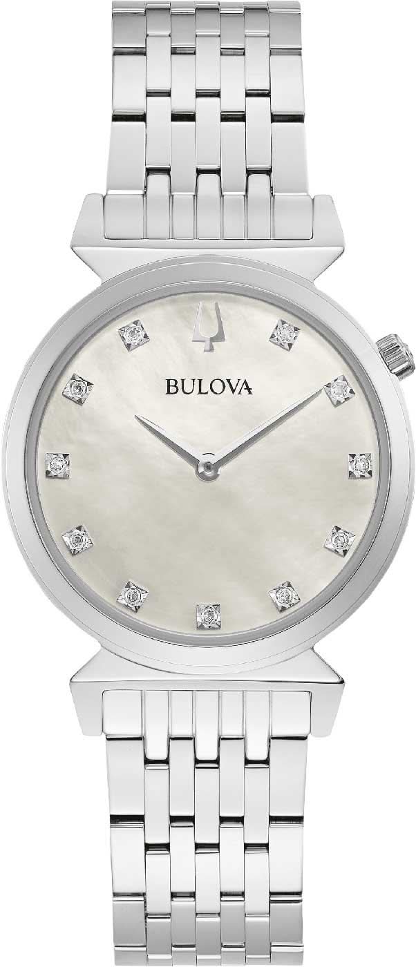 Bulova Regatta 96P216 Women's Watch • 11 Diamonds • Mother-of-Pearl Dial
