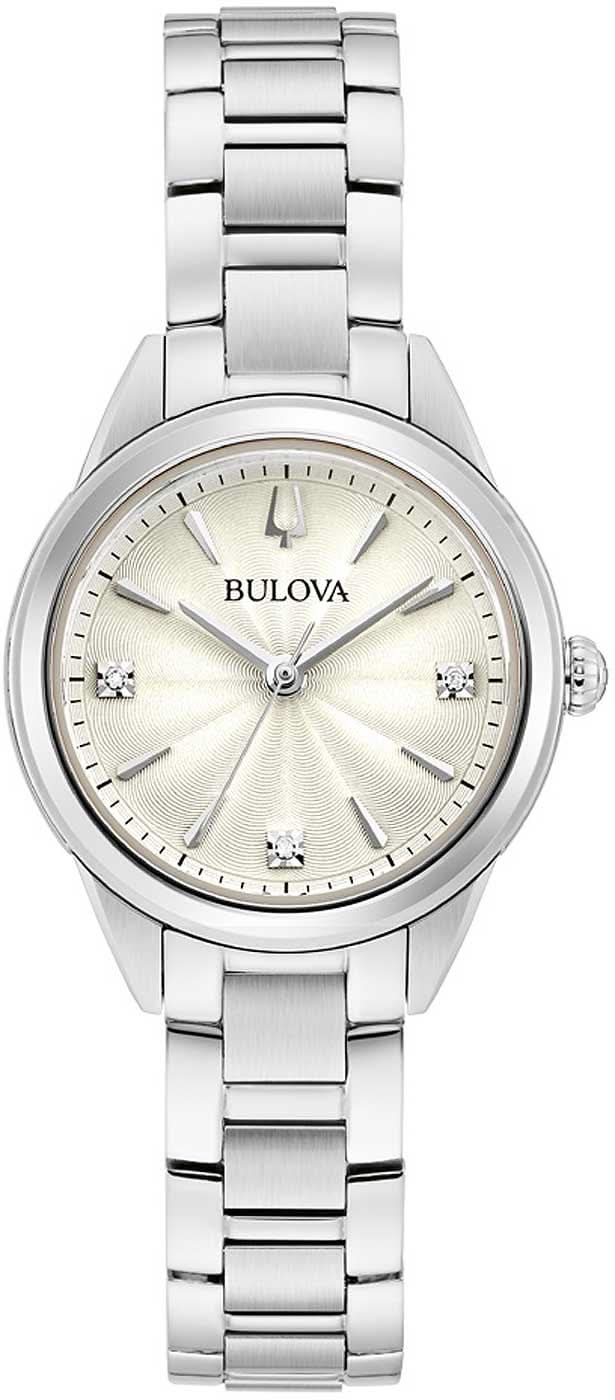 Bulova Sutton 96P219 Women's Watch • Genuine Diamonds • Sapphire Crystal