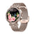 Damen-Aktivitätstracker, goldfarbenes Meshband, rundes Mineralglas mit Blumen-Zifferblatt