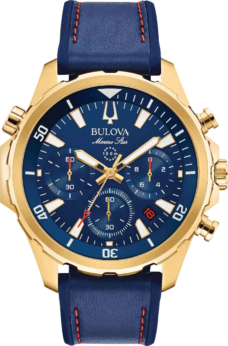 Bulova Marine Star 97B168 Men's Watch • Chronograph • 100m WR