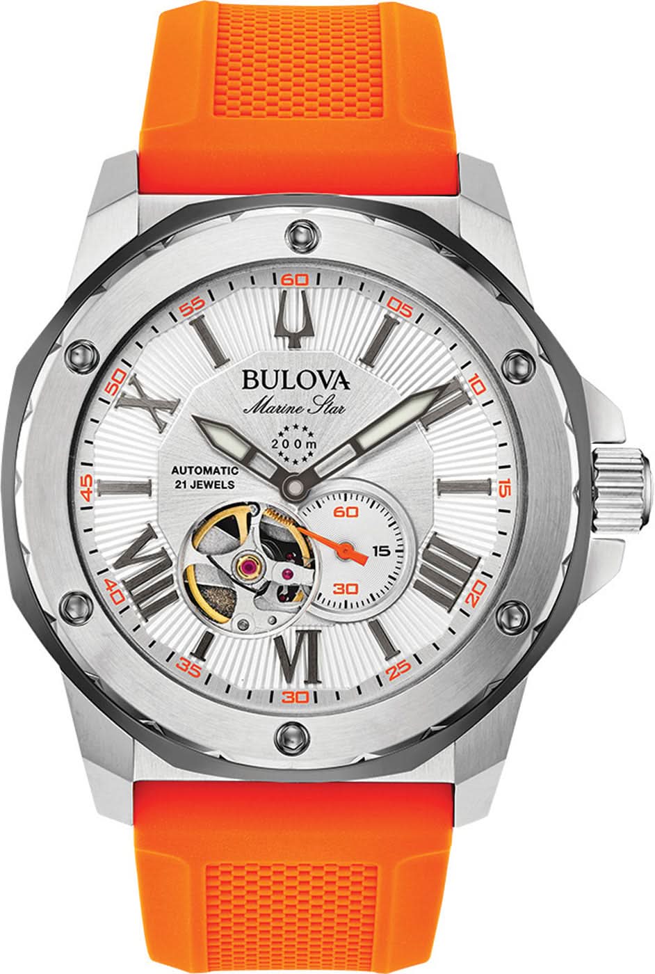 Bulova Marine Star 98A226 Men's Watch • Automatic Movement • 200m Water Resistant