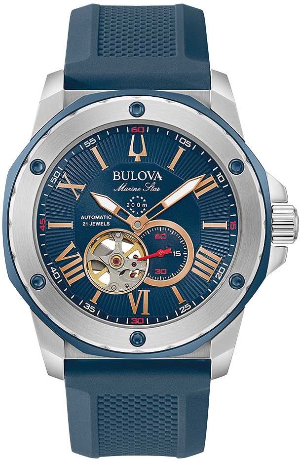 Bulova Marine Star 98A282 Men's Watch • Automatic Movement • 200m Water Resistant