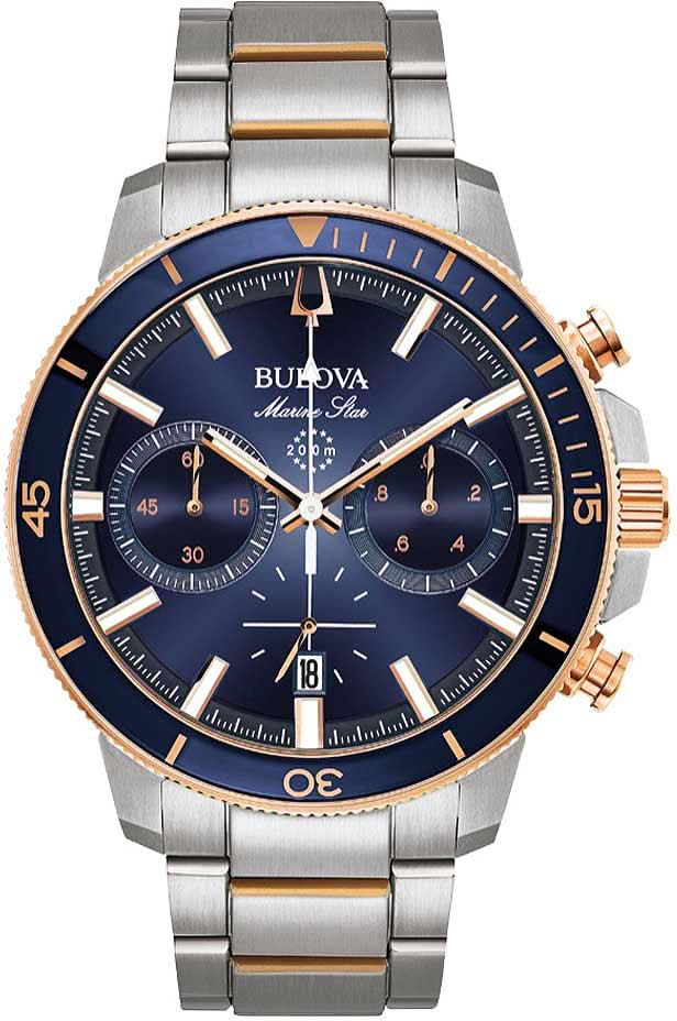 Bulova Marine Star 98B301 Men's Watch • 200m Water Resistant • Chronograph