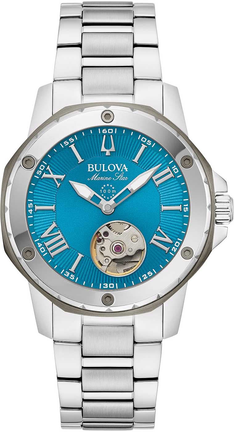 Bulova Marine Star 98L317 Women's Watch • Automatic Movement • Sapphire Crystal