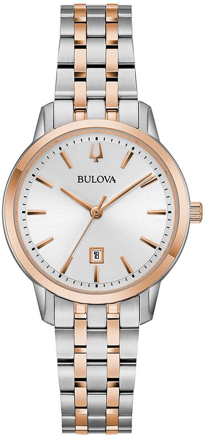 Bulova Classic Sutton 98M137 Women's Watch • Diamond Dial • Bicolor