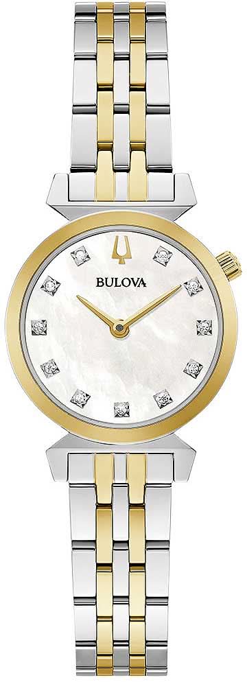 Bulova Classic Regatta 98P202 • 11 Diamonds • Mother of Pearl