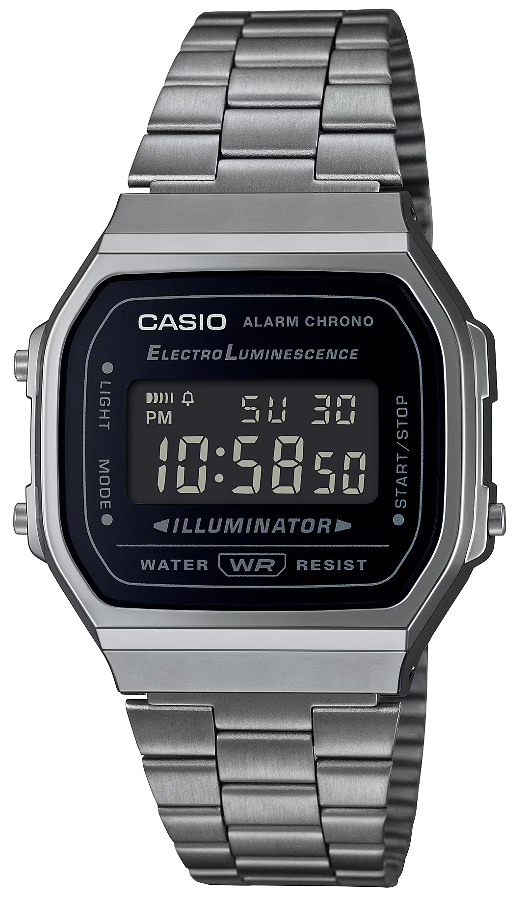 Casio Vintage A168WEGG-1BEF Watch • Iconic Retro Design • Elegant Gunmetal Look