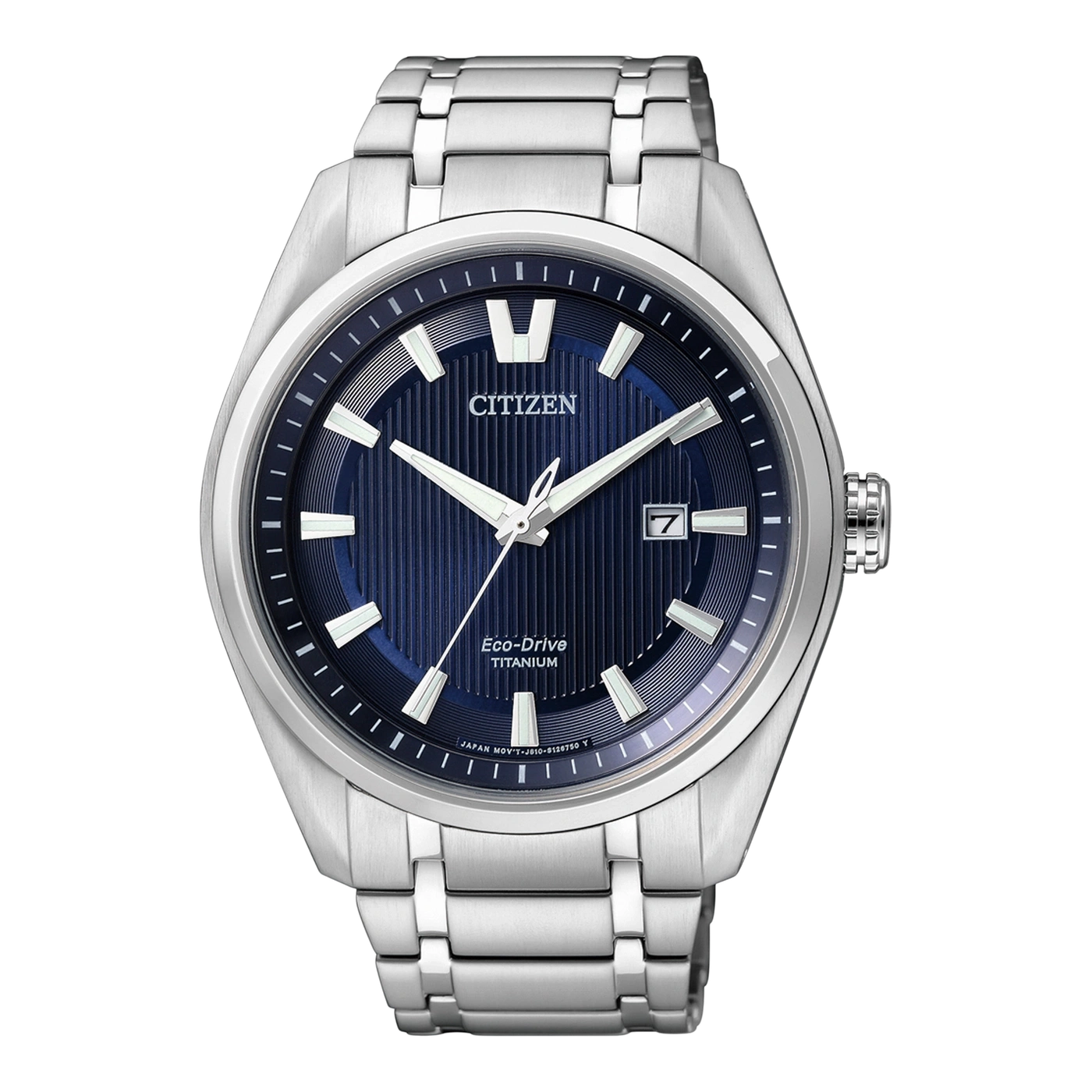 Citizen AW1240-57L Eco-Drive Herrenuhr Blau • Super-Titanium-Gehäuse • Saphirglas