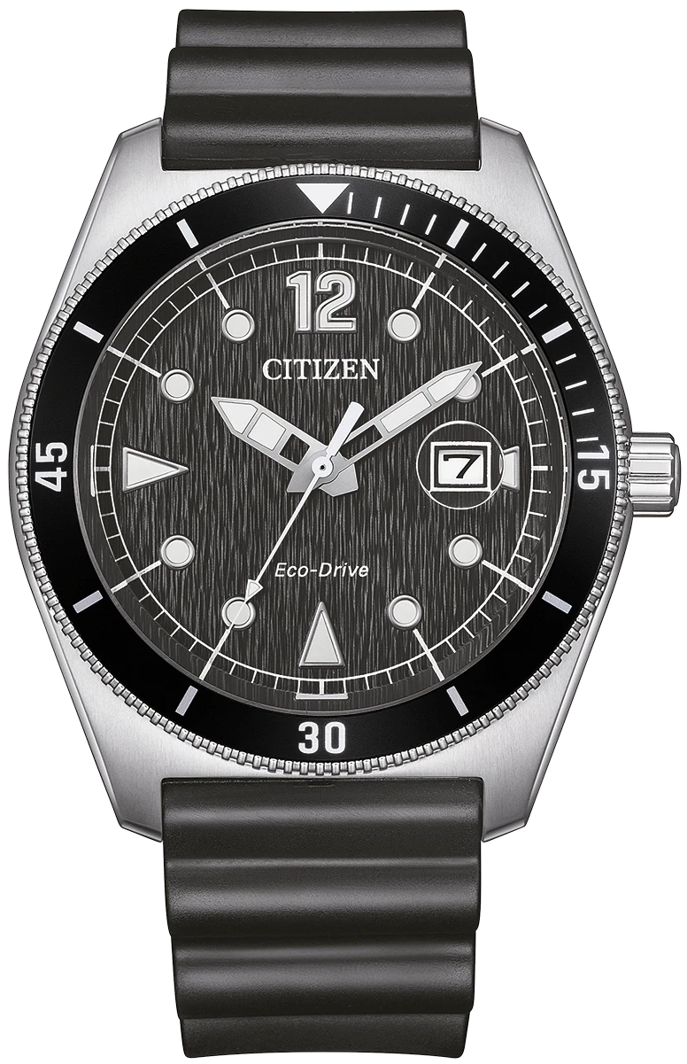 Citizen Eco-Drive Marine Sports AW1889-00E Men's Watch • Eco-Drive Solar Powered • 10 Bar Water Resistant