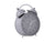 Karlsson Iconic KA5784GY Wecker Grau • Sweep-Uhrwerk • Klassisches Twin-Bell-Design