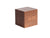 Karlsson Mini Cube KA5655DW Wecker Dunkelholz • LED-Digitalanzeige • Uhrzeit, Datum und Temperatur