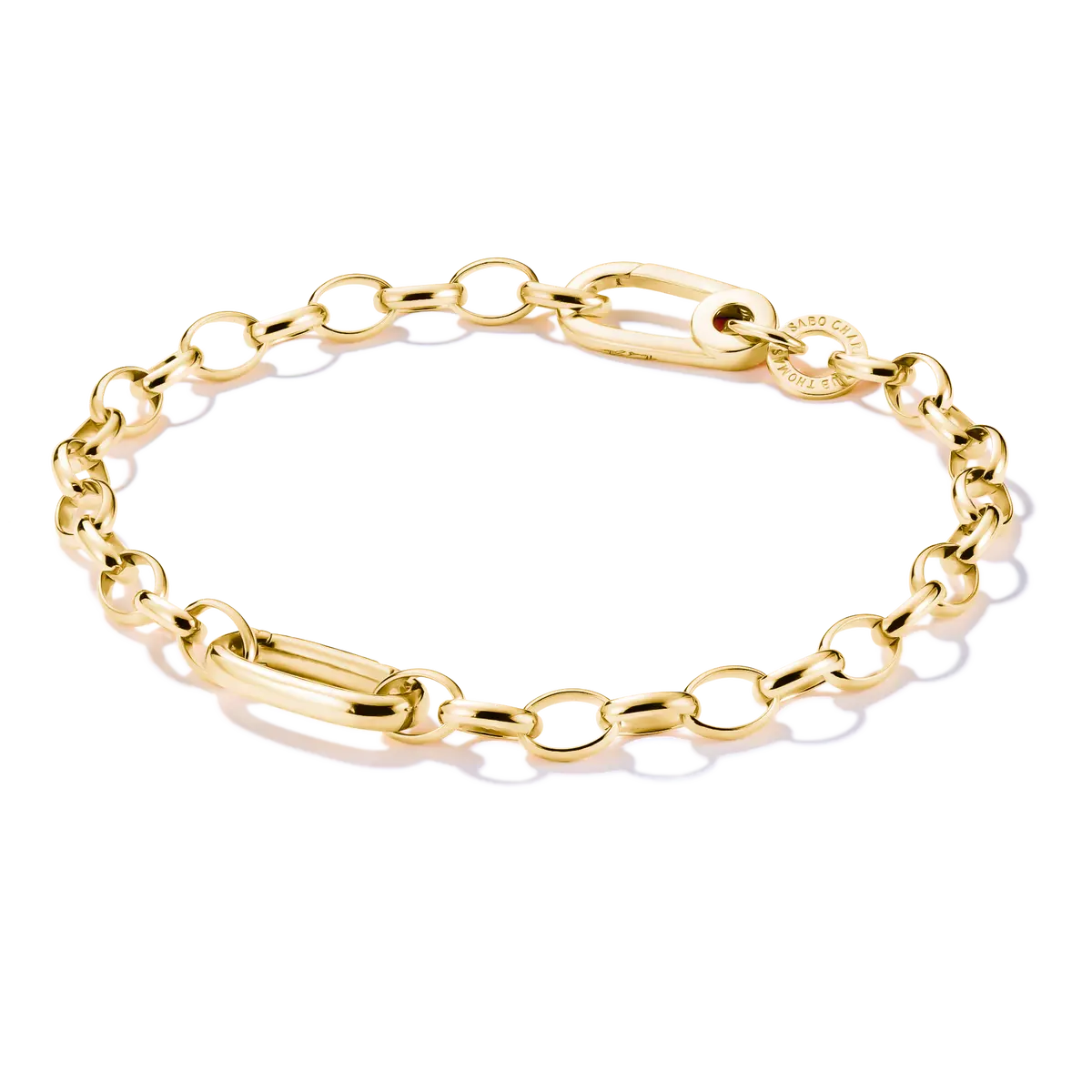 Link Charm Bracelet gold plated - Thomas Sabo Model: C1202-413-39-L17