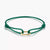 Textile Bracelet Green Connect 18k Gold Plating