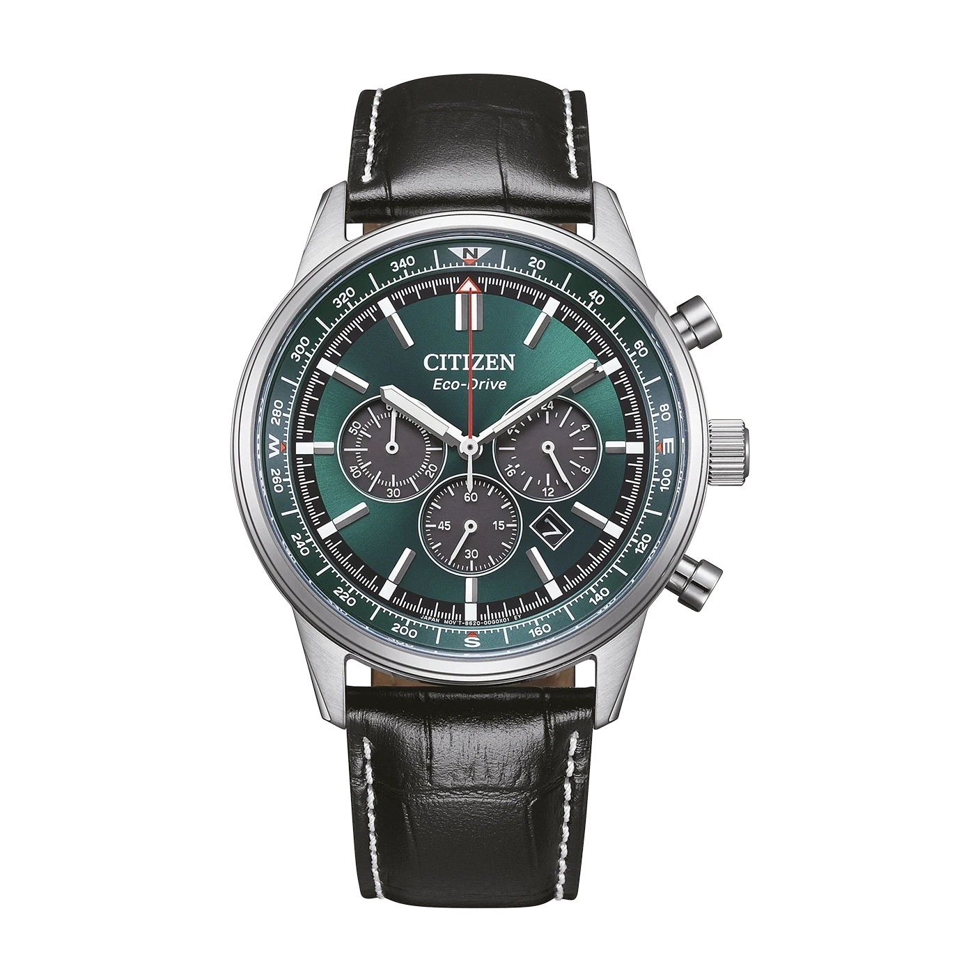 Citizen Classic Chronograph CA4720-01X Men's Watch • Eco-Drive • Green Dial