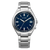 Citizen Super Titanium Armbanduhr mit blauem Zifferblatt und silbernem Edelstahlband
