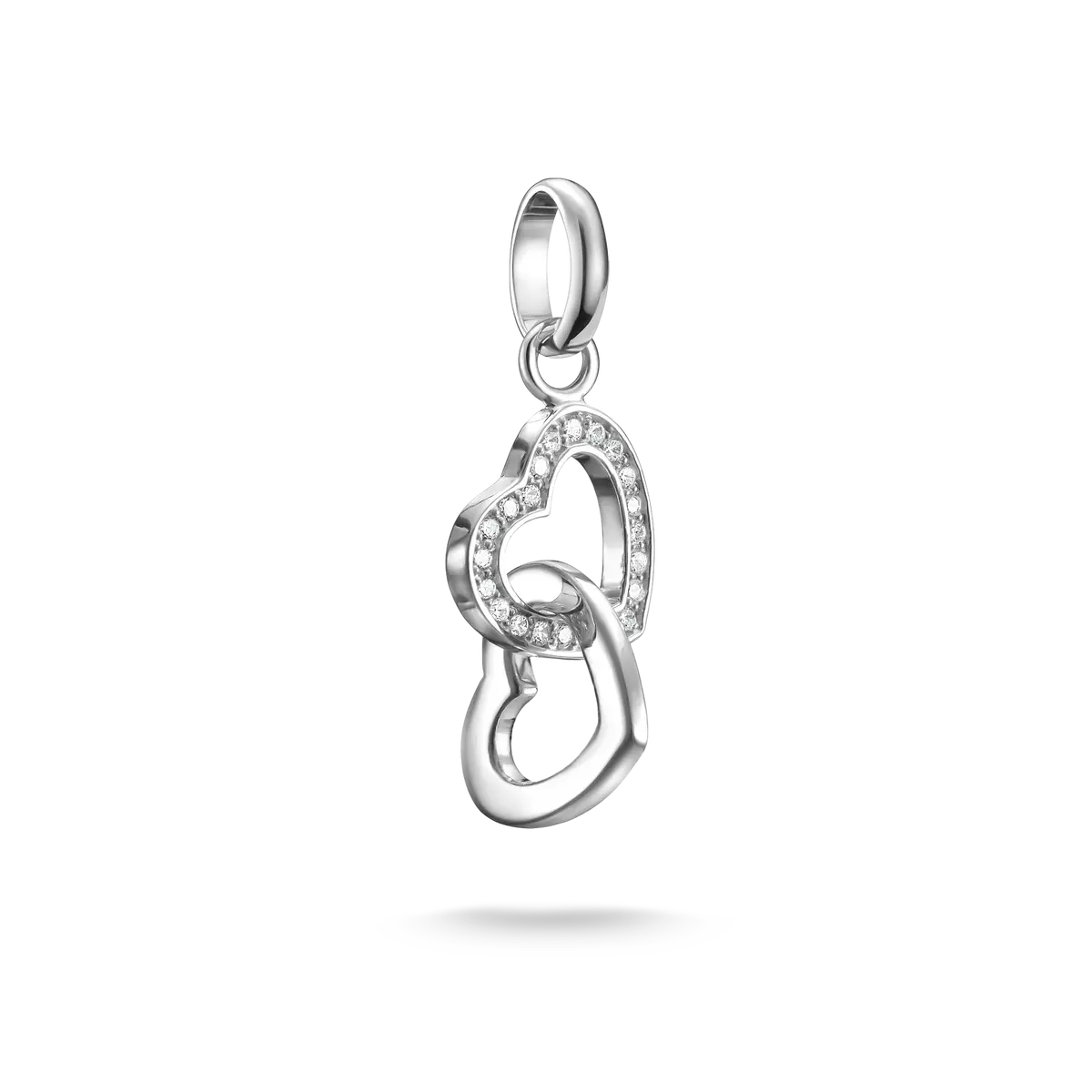 Charm pendant, entwined hearts - Thomas Sabo Model: CC1201-051-14
