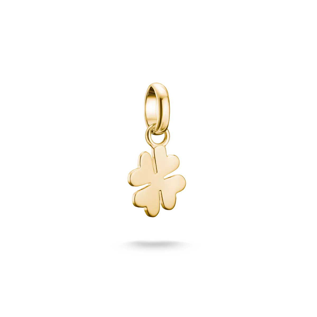 Thomas Sabo Charm Pendant, Lucky Clover, 18k gold-plated