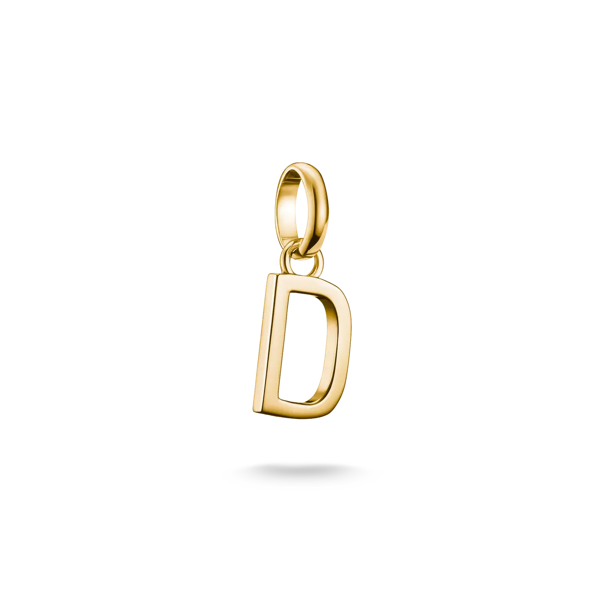 Charm pendant, letter "D", made of silver, gold plated - Thomas Sabo Model: CC1210-413-39