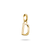 Charm pendant, letter "D", made of silver, gold plated - Thomas Sabo Model: CC1210-413-39